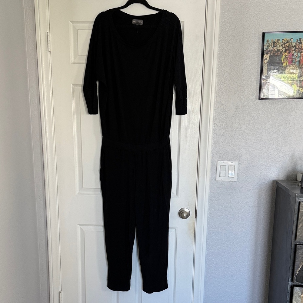 Michael Stars Black Long-Sleeve Jumpsuit